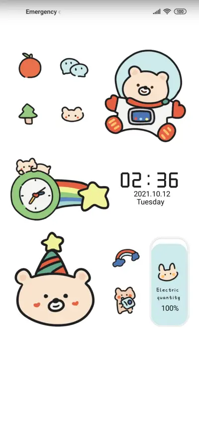 Widget Happy Bear - Screenshot 1