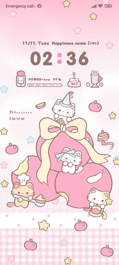 Pink Apple Kitty - Screenshot 2