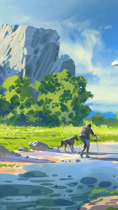 Healing Green Illustration