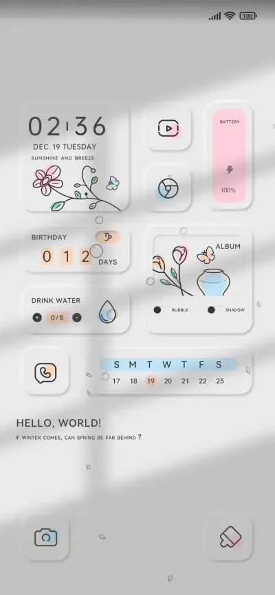 Minimalist flowers - Screenshot 1