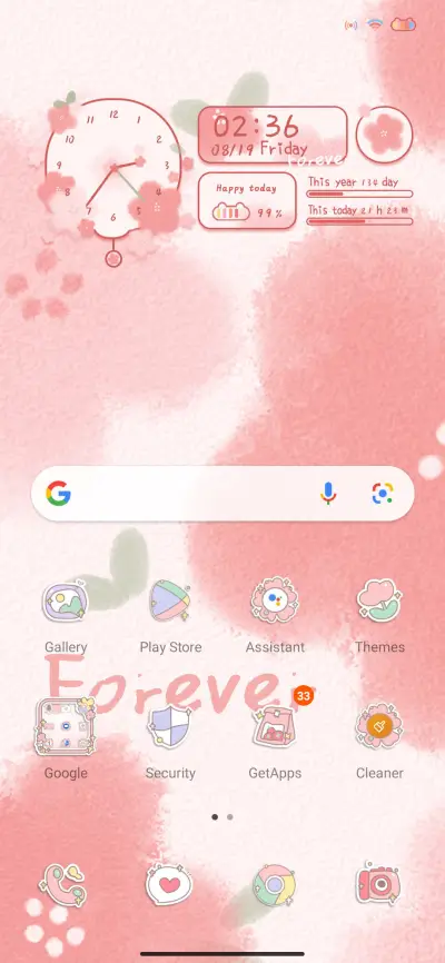 Pink flowers - Screenshot 2