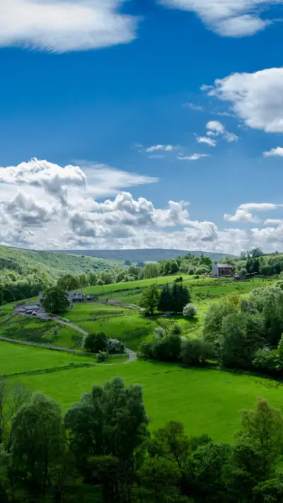 The countryside of Northumberland