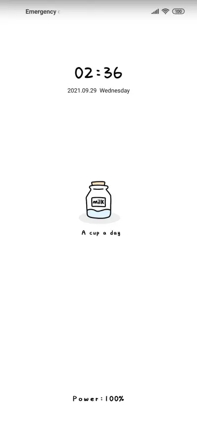 Simple milk bottle - Screenshot 1