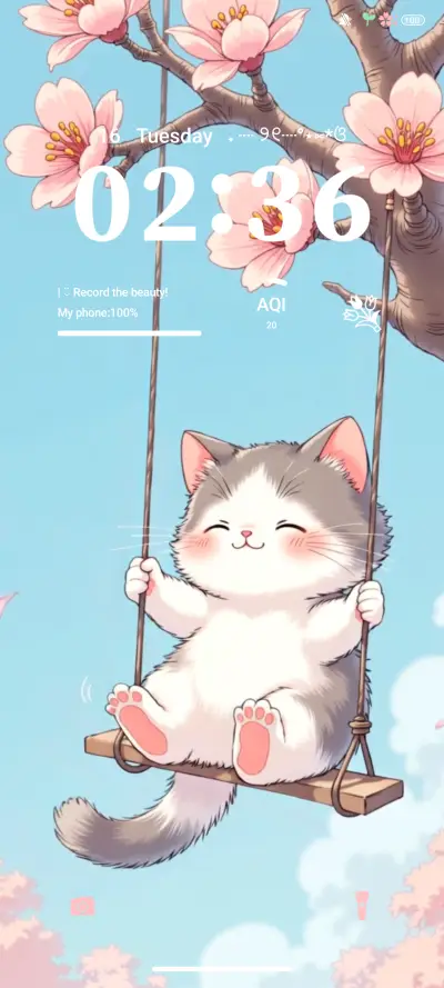 Kitten on swing - Screenshot 2