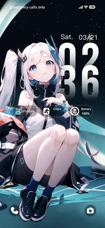 Stellar Blue Pupil THEME for Xiaomi MIUI HyperOS