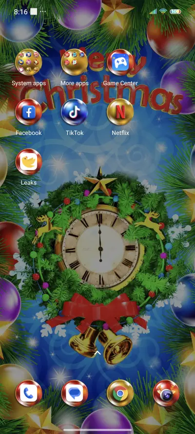 Christmas clock - Screenshot 3