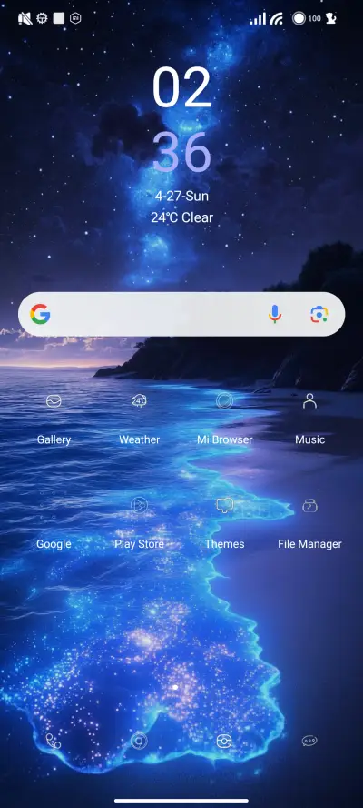 Blue Glow Beach - Screenshot 2