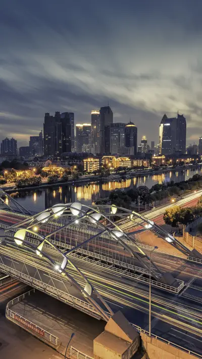 Tianjin haihe zhigu bridge