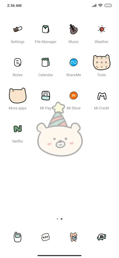 Widget Happy Bear - Screenshot 3