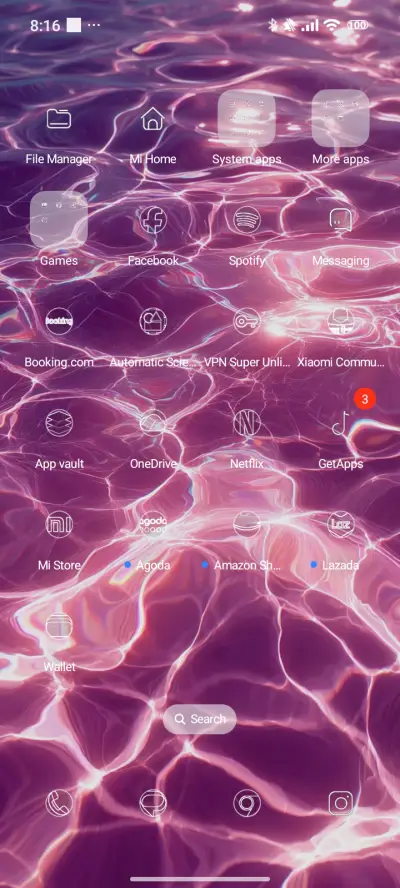 Pink water waves - Screenshot 3