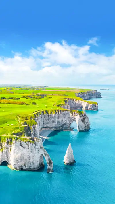 The Beautiful Cliffs of Etretat