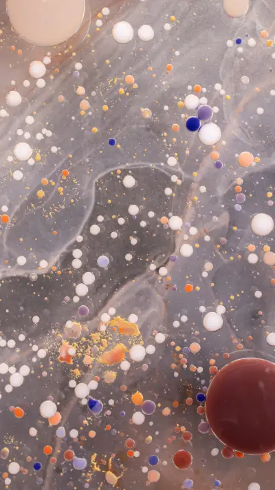 Flowing acrylic color texture