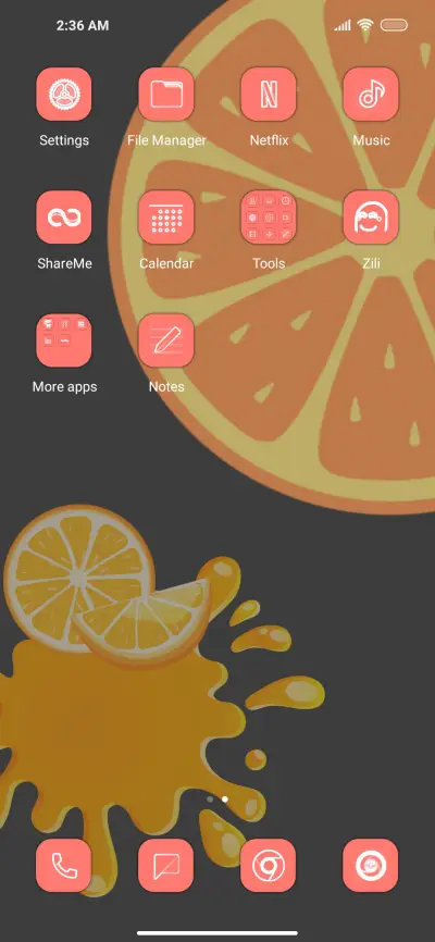 Orange UI Dark - Screenshot 3
