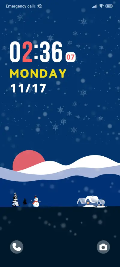 Flat Snowscape
