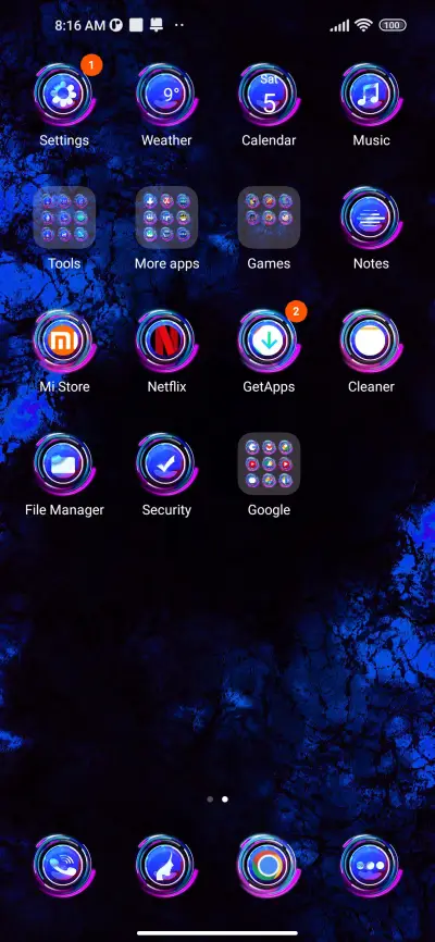 Blue electricwaves - Screenshot 3