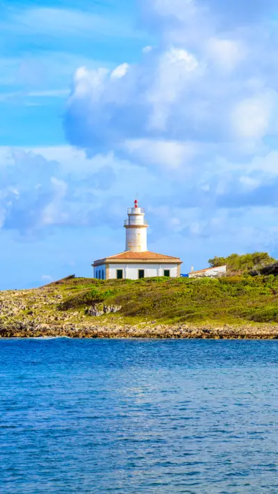 Solitary Lighthouse Amid Nature's Peace