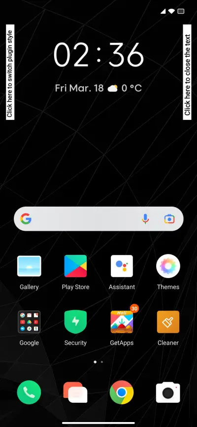 F OS Dark - Screenshot 2