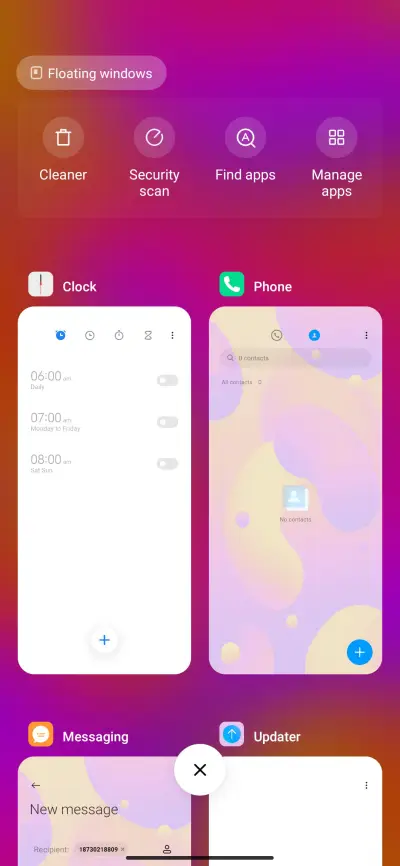 Fluid gradientOS - Screenshot 4