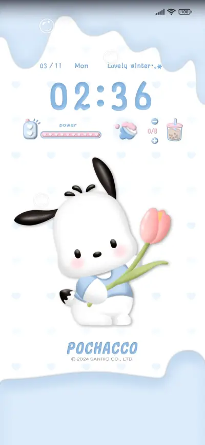 Pochacco 3D blue
