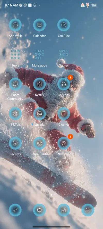 Skiing Santa - Screenshot 3