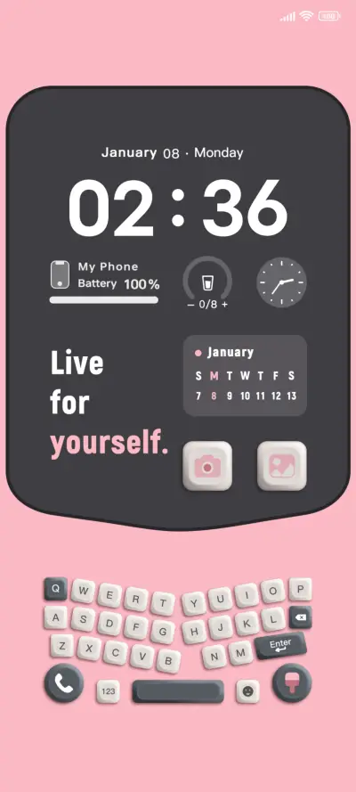 Candy keyboard - Screenshot 1
