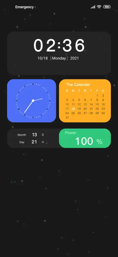 Simple starry sky - Screenshot 1