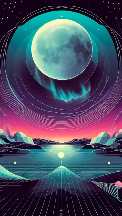 abstract colorfull IA expresion