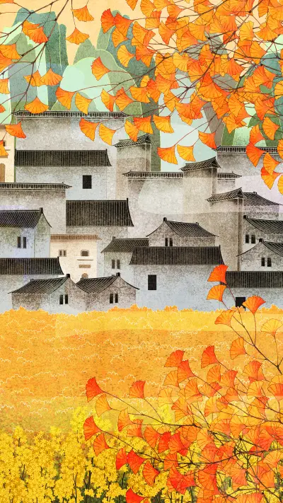 Walking into longjing village in hangzhou together