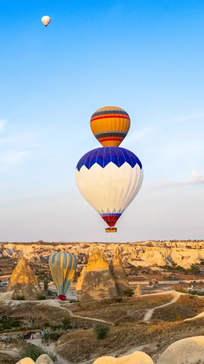 Balloons' Journey, A Blend of Sky and Earth