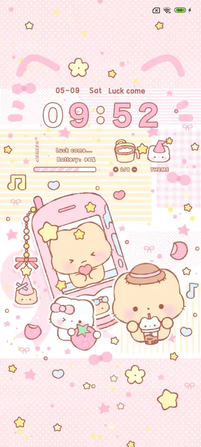 Pink Cute Mech THEME for Xiaomi MIUI HyperOS