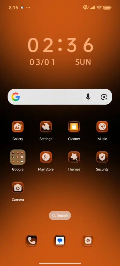 Simple Orange - Screenshot 2