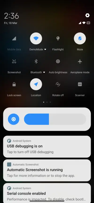 F OS Dark - Screenshot 5