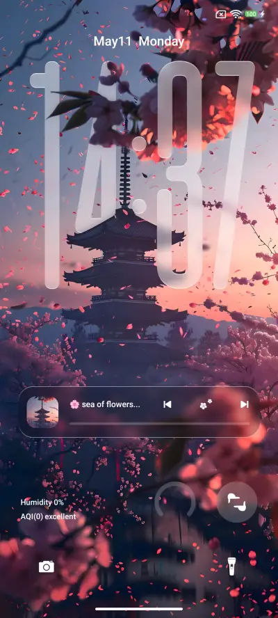 Sea of ​​Flowers THEME for Xiaomi MIUI HyperOS