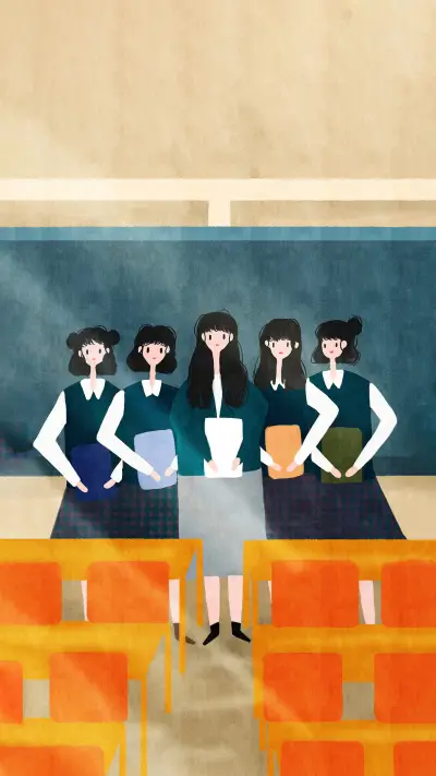 Quintuplets participate in the college entrance