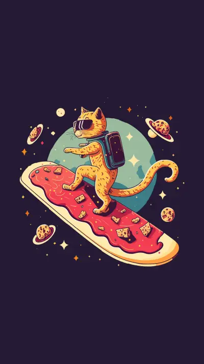 Cool cat illustration