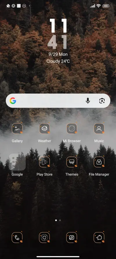 Autumn pine forest - Screenshot 2