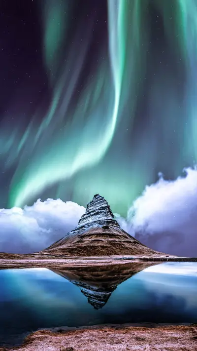 The northern lights from the other side of the world