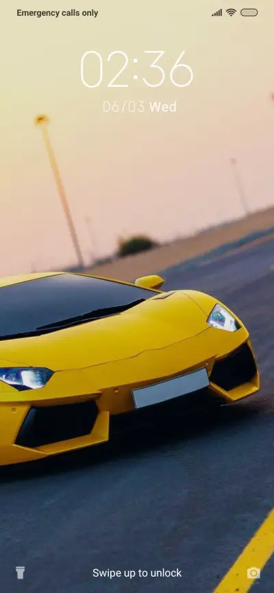 YellowSportsCar_3MD THEME for Xiaomi MIUI HyperOS