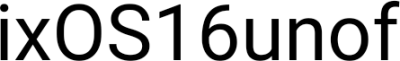 ixOS16unof FONT for Xiaomi MIUI HyperOS