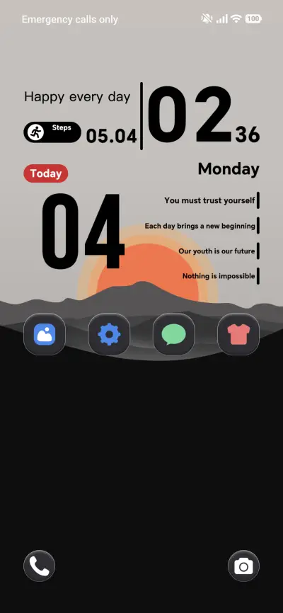 Screen Peak Dusk THEME for Xiaomi MIUI HyperOS