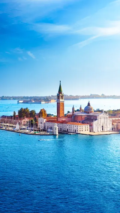 View of San Giorgio island, Venice, Italy