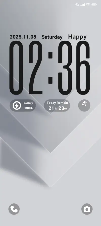Gray Prism Edge THEME for Xiaomi MIUI HyperOS
