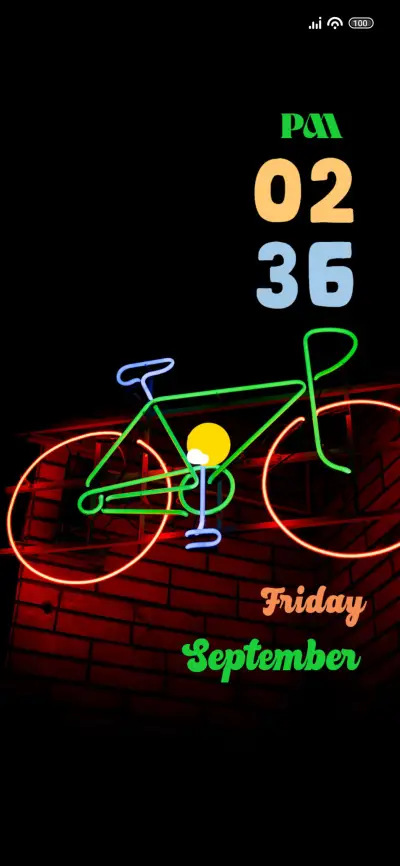 Neon Bicycle