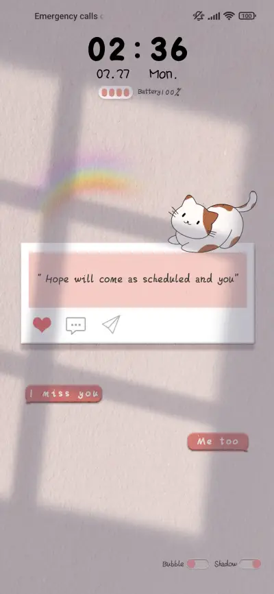 Warm message - Screenshot 1
