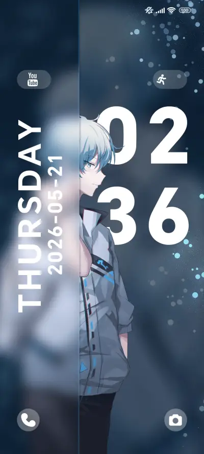 Pale Blue Whisper THEME for Xiaomi MIUI HyperOS