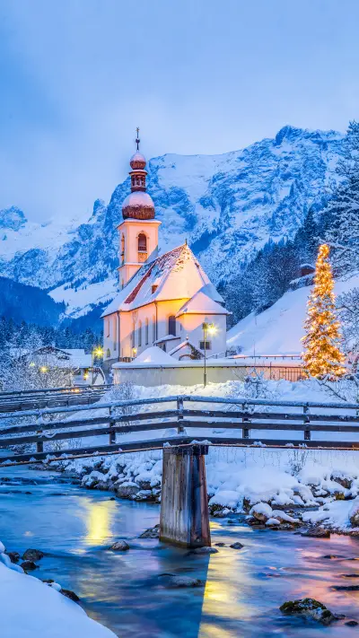 Beautiful twilight view of Sankt Sebastian pilgrimage church