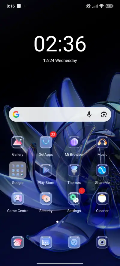Crystal Blue Glow - Screenshot 2