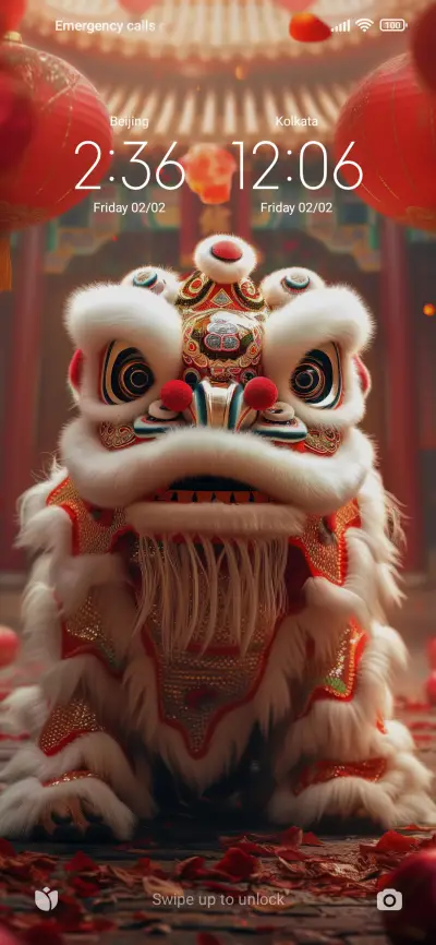 New Year liondance