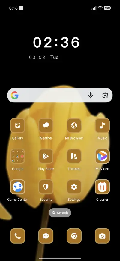 Amoled Yellow - Screenshot 2