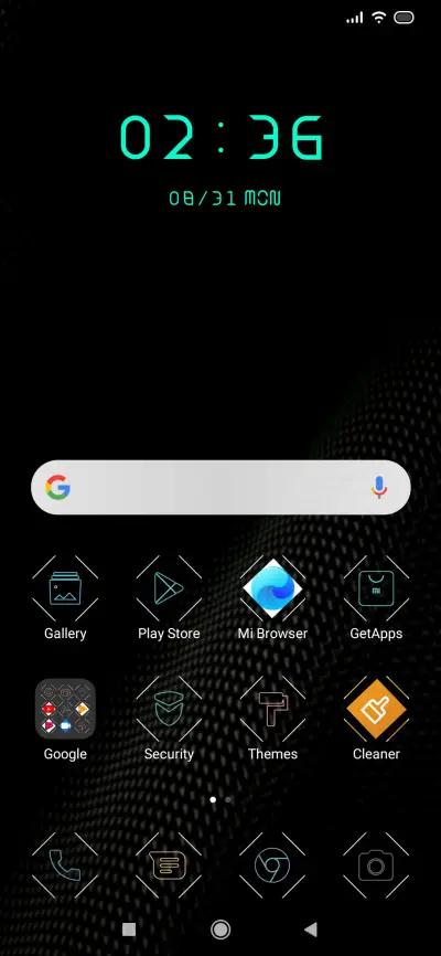 Droid Turbo THEME for Xiaomi MIUI HyperOS